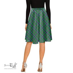 Scottish Snodgrass Tartan Melete Pleated Midi Skirt - Tartan Plaid Midi Skirt Scottish Plaid Tartan Plaid - ScotsTee - scotstee.com