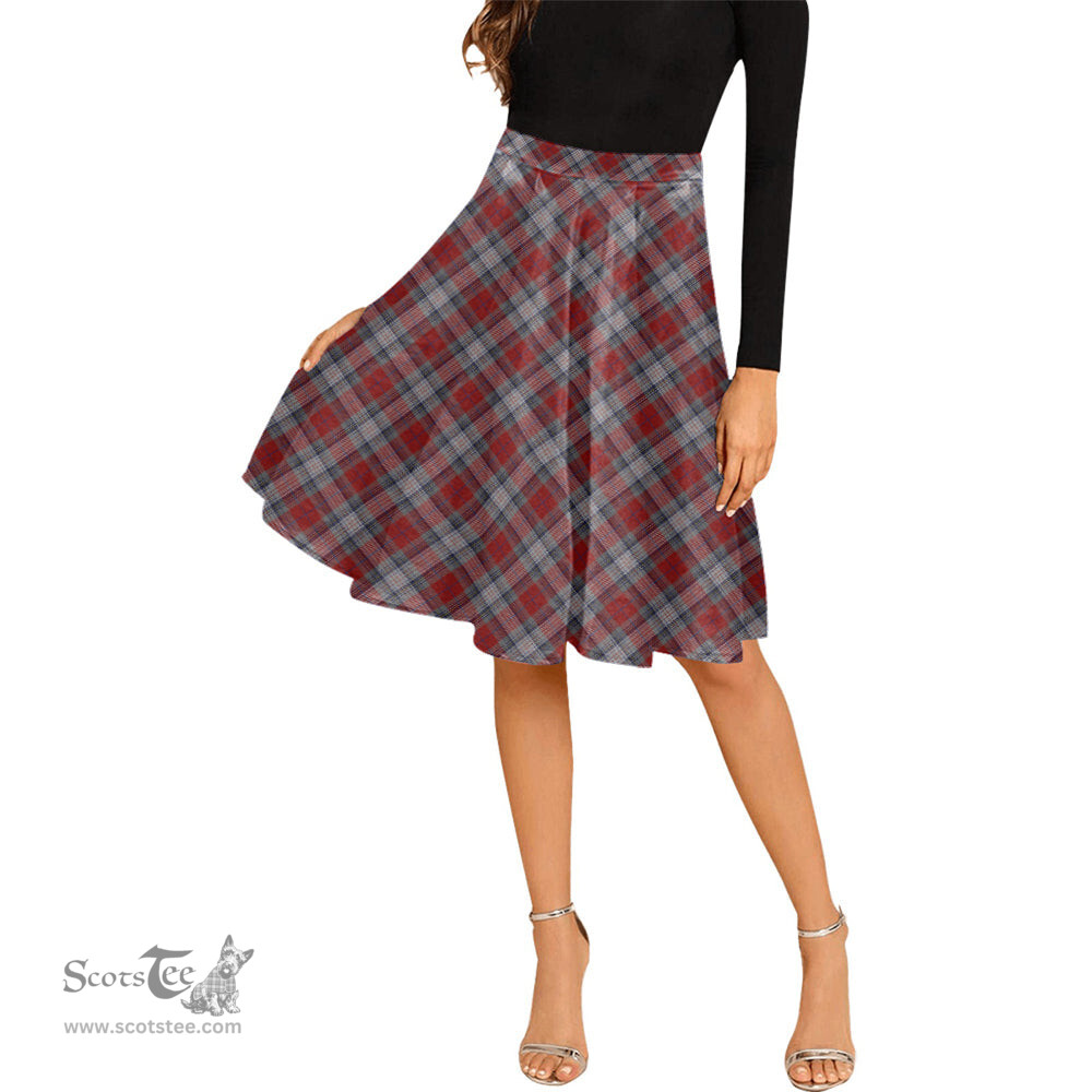 Scottish Warden Tartan Melete Pleated Midi Skirt - Tartan Plaid Midi Skirt Scottish Plaid Tartan Plaid - ScotsTee - scotstee.com