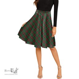 Scottish Walker James Tartan Melete Pleated Midi Skirt - Tartan Plaid Midi Skirt Scottish Plaid Tartan Plaid - ScotsTee - scotstee.com
