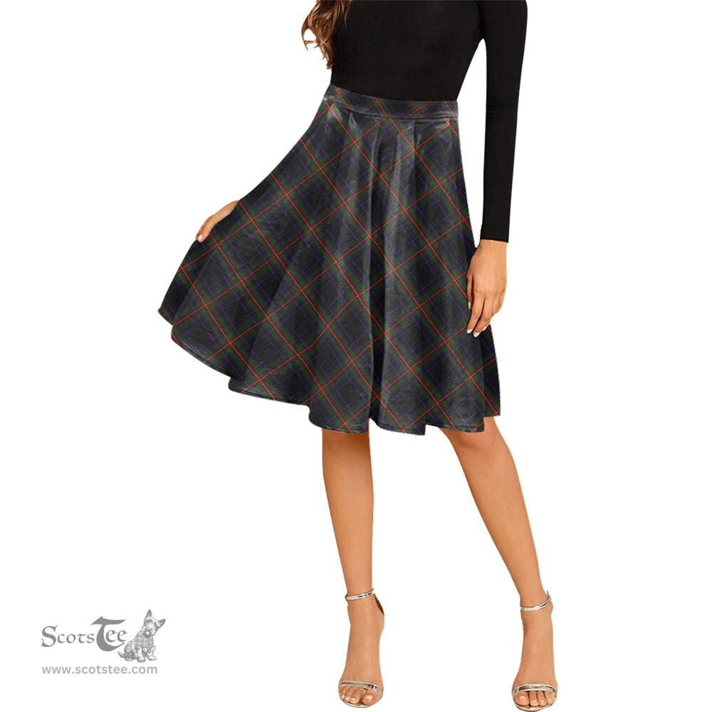 Scottish Watt Tartan Melete Pleated Midi Skirt - Tartan Plaid Midi Skirt Scottish Plaid Tartan Plaid - ScotsTee - scotstee.com