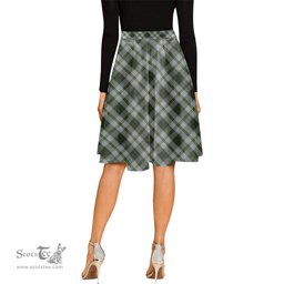 Scottish Taylor Dress Tartan Melete Pleated Midi Skirt - Tartan Plaid Midi Skirt Scottish Plaid Tartan Plaid - ScotsTee - scotstee.com