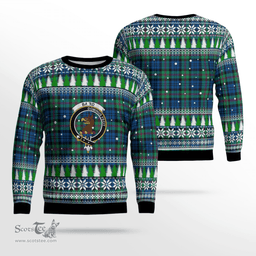 Scottish Baird Ancient Clan Crest Tartan Christmas Ugly Sweater - Plaid Family Ugly Sweater Scottish Plaid Tartan Plaid - ScotsTee - scotstee.com