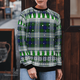 Scottish Blackwatch Dress Modern Clan Tartan Christmas Ugly Sweater - Plaid Family Ugly Sweater Scottish Plaid Tartan Plaid - ScotsTee - scotstee.com