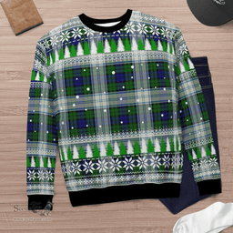 Scottish Blackwatch Dress Modern Clan Tartan Christmas Ugly Sweater - Plaid Family Ugly Sweater Scottish Plaid Tartan Plaid - ScotsTee - scotstee.com