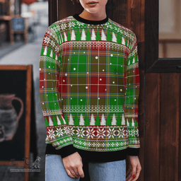 Scottish Baxter Modern Clan Tartan Christmas Ugly Sweater - Plaid Family Ugly Sweater Scottish Plaid Tartan Plaid - ScotsTee - scotstee.com
