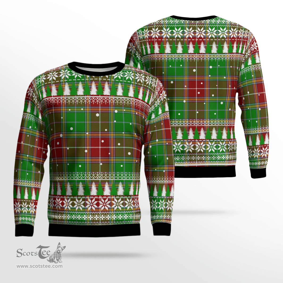 Scottish Baxter Modern Clan Tartan Christmas Ugly Sweater - Plaid Family Ugly Sweater Scottish Plaid Tartan Plaid - ScotsTee - scotstee.com