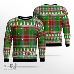 Scottish Baxter Modern Clan Tartan Christmas Ugly Sweater - Plaid Family Ugly Sweater Scottish Plaid Tartan Plaid - ScotsTee - scotstee.com