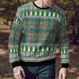 Scottish Balfour Blue Clan Tartan Christmas Ugly Sweater - Plaid Family Ugly Sweater Scottish Plaid Tartan Plaid - ScotsTee - scotstee.com