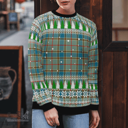 Scottish Balfour Blue Clan Tartan Christmas Ugly Sweater - Plaid Family Ugly Sweater Scottish Plaid Tartan Plaid - ScotsTee - scotstee.com
