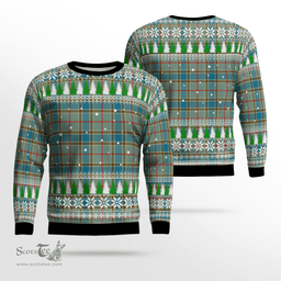 Scottish Balfour Blue Clan Tartan Christmas Ugly Sweater - Plaid Family Ugly Sweater Scottish Plaid Tartan Plaid - ScotsTee - scotstee.com