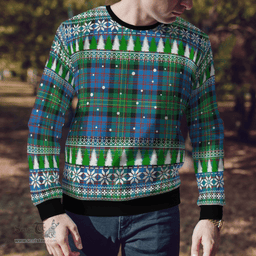 Scottish Bowie Ancient Clan Tartan Christmas Ugly Sweater - Plaid Family Ugly Sweater Scottish Plaid Tartan Plaid - ScotsTee - scotstee.com