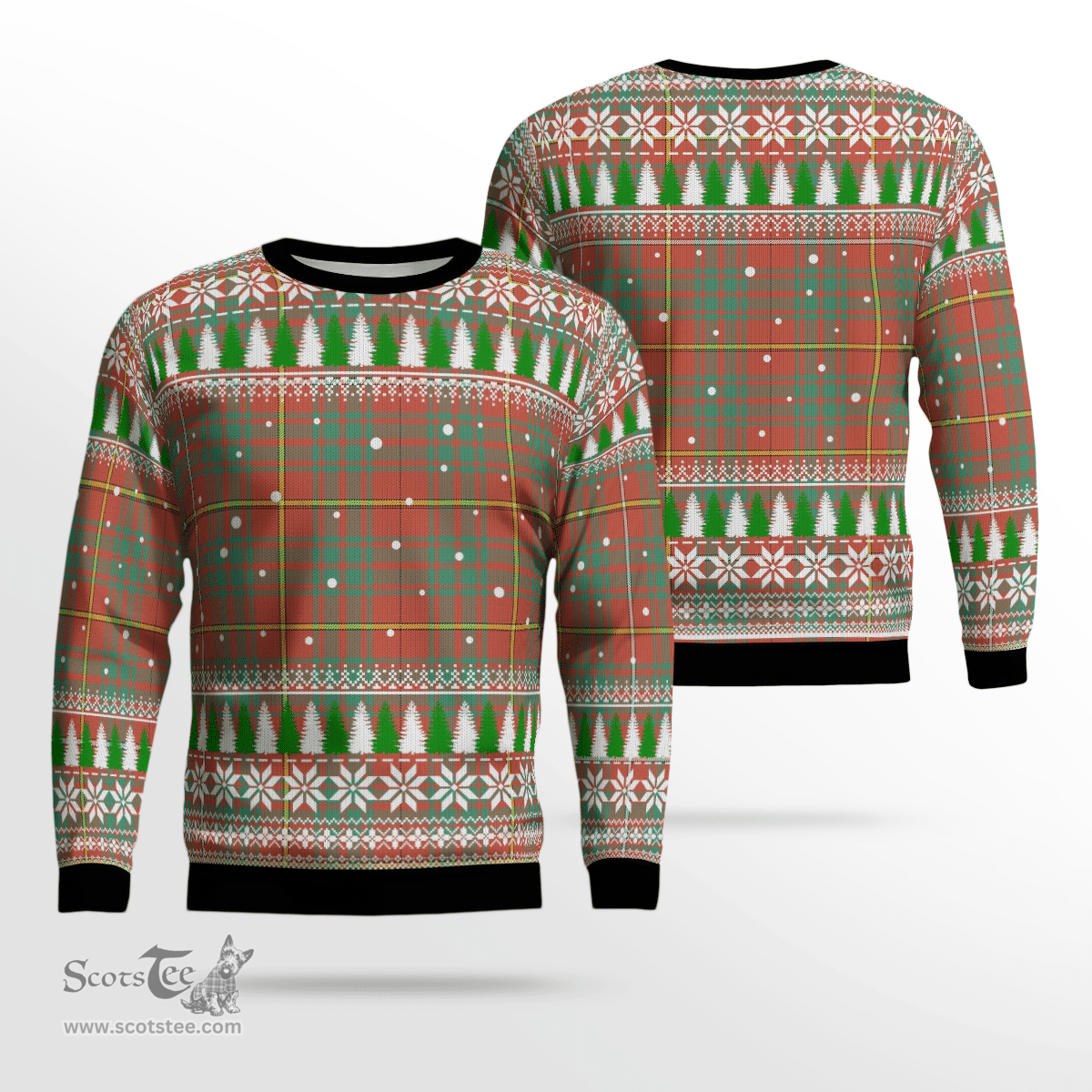 Scottish Bruce Ancient Clan Tartan Christmas Ugly Sweater - Plaid Family Ugly Sweater Scottish Plaid Tartan Plaid - ScotsTee - scotstee.com