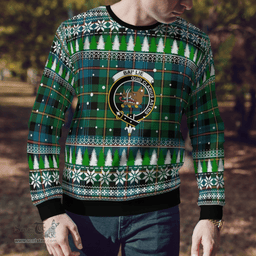 Scottish Baillie Ancient Clan Crest Tartan Christmas Ugly Sweater - Plaid Family Ugly Sweater Scottish Plaid Tartan Plaid - ScotsTee - scotstee.com