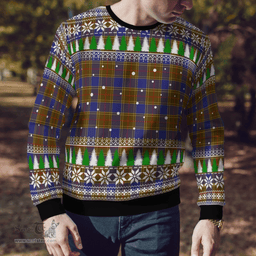 Scottish Balfour Modern Clan Tartan Christmas Ugly Sweater - Plaid Family Ugly Sweater Scottish Plaid Tartan Plaid - ScotsTee - scotstee.com