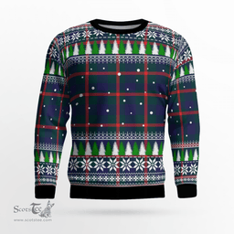 Scottish Agnew Modern Clan Tartan Christmas Ugly Sweater - Plaid Family Ugly Sweater Scottish Plaid Tartan Plaid - ScotsTee - scotstee.com