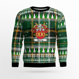 Scottish Berry Coat Of Arms Christmas Ugly Sweater - Plaid Family Ugly Sweater Scottish Plaid Tartan Plaid - ScotsTee - scotstee.com
