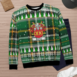 Scottish Berry Coat Of Arms Christmas Ugly Sweater - Plaid Family Ugly Sweater Scottish Plaid Tartan Plaid - ScotsTee - scotstee.com