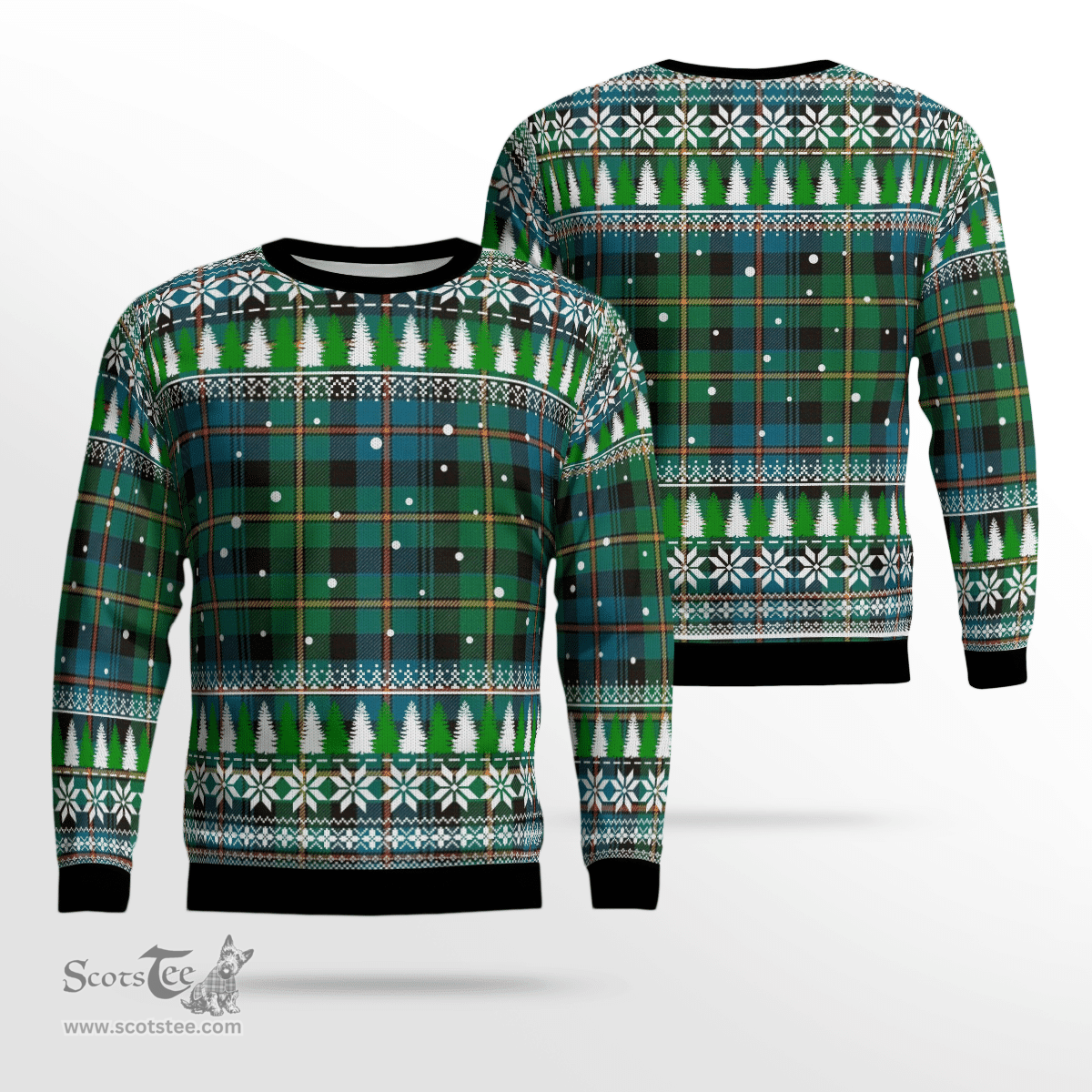Scottish Baillie Ancient Clan Tartan Christmas Ugly Sweater - Plaid Family Ugly Sweater Scottish Plaid Tartan Plaid - ScotsTee - scotstee.com