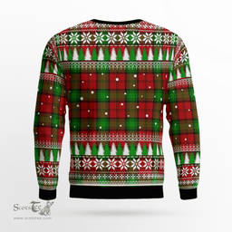 Scottish Auchinleck Clan Crest Tartan Christmas Ugly Sweater - Plaid Family Ugly Sweater Scottish Plaid Tartan Plaid - ScotsTee - scotstee.com