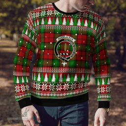 Scottish Auchinleck Clan Crest Tartan Christmas Ugly Sweater - Plaid Family Ugly Sweater Scottish Plaid Tartan Plaid - ScotsTee - scotstee.com