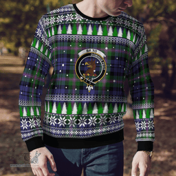 Scottish Baird Modern Clan Crest Tartan Christmas Ugly Sweater - Plaid Family Ugly Sweater Scottish Plaid Tartan Plaid - ScotsTee - scotstee.com
