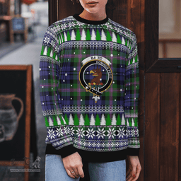 Scottish Baird Modern Clan Crest Tartan Christmas Ugly Sweater - Plaid Family Ugly Sweater Scottish Plaid Tartan Plaid - ScotsTee - scotstee.com
