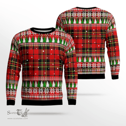 Scottish Brodie Modern Clan Tartan Christmas Ugly Sweater - Plaid Family Ugly Sweater Scottish Plaid Tartan Plaid - ScotsTee - scotstee.com