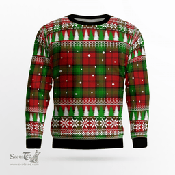 Scottish Auchinleck Clan Tartan Christmas Ugly Sweater - Plaid Family Ugly Sweater Scottish Plaid Tartan Plaid - ScotsTee - scotstee.com