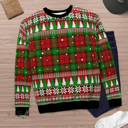 Scottish Auchinleck Clan Tartan Christmas Ugly Sweater - Plaid Family Ugly Sweater Scottish Plaid Tartan Plaid - ScotsTee - scotstee.com