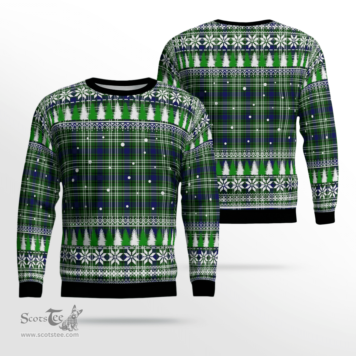 Scottish Blackadder Clan Tartan Christmas Ugly Sweater - Plaid Family Ugly Sweater Scottish Plaid Tartan Plaid - ScotsTee - scotstee.com