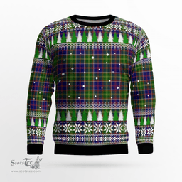 Scottish Ayrshire District Clan Tartan Christmas Ugly Sweater - Plaid Family Ugly Sweater Scottish Plaid Tartan Plaid - ScotsTee - scotstee.com