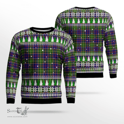 Scottish Ayrshire District Clan Tartan Christmas Ugly Sweater - Plaid Family Ugly Sweater Scottish Plaid Tartan Plaid - ScotsTee - scotstee.com