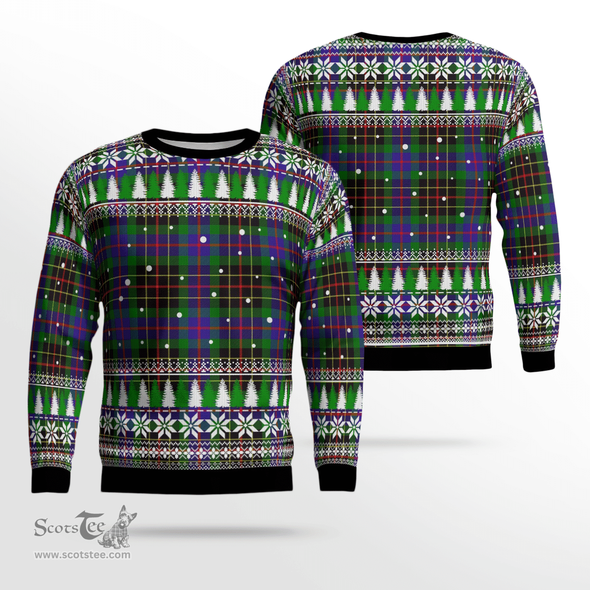 Scottish Brodie Hunting Modern Clan Tartan Christmas Ugly Sweater - Plaid Family Ugly Sweater Scottish Plaid Tartan Plaid - ScotsTee - scotstee.com