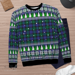 Scottish Blackwatch Modern Clan Tartan Christmas Ugly Sweater - Plaid Family Ugly Sweater Scottish Plaid Tartan Plaid - ScotsTee - scotstee.com