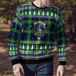 Scottish Bannerman Clan Crest Tartan Christmas Ugly Sweater - Plaid Family Ugly Sweater Scottish Plaid Tartan Plaid - ScotsTee - scotstee.com