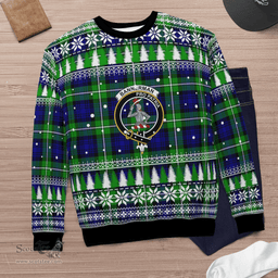 Scottish Bannerman Clan Crest Tartan Christmas Ugly Sweater - Plaid Family Ugly Sweater Scottish Plaid Tartan Plaid - ScotsTee - scotstee.com