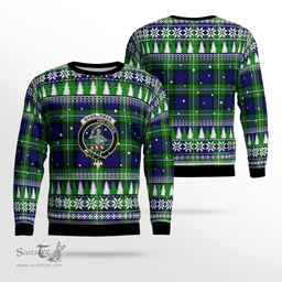 Scottish Bannerman Clan Crest Tartan Christmas Ugly Sweater - Plaid Family Ugly Sweater Scottish Plaid Tartan Plaid - ScotsTee - scotstee.com