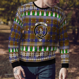 Scottish Balfour Modern Clan Crest Tartan Christmas Ugly Sweater - Plaid Family Ugly Sweater Scottish Plaid Tartan Plaid - ScotsTee - scotstee.com