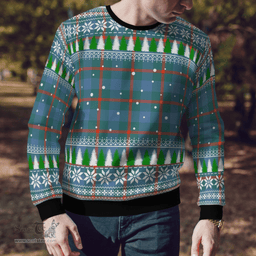 Scottish Agnew Ancient Clan Tartan Christmas Ugly Sweater - Plaid Family Ugly Sweater Scottish Plaid Tartan Plaid - ScotsTee - scotstee.com