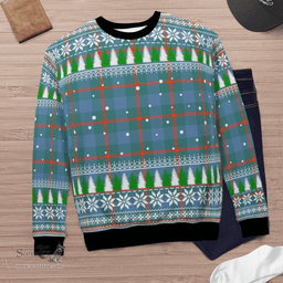 Scottish Agnew Ancient Clan Tartan Christmas Ugly Sweater - Plaid Family Ugly Sweater Scottish Plaid Tartan Plaid - ScotsTee - scotstee.com