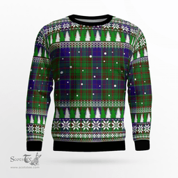 Scottish Adam Clan Tartan Christmas Ugly Sweater - Plaid Family Ugly Sweater Scottish Plaid Tartan Plaid - ScotsTee - scotstee.com