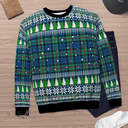 Scottish Baird Ancient Clan Tartan Christmas Ugly Sweater - Plaid Family Ugly Sweater Scottish Plaid Tartan Plaid - ScotsTee - scotstee.com