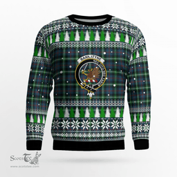 Scottish Bannatyne 1 Clan Crest Tartan Christmas Ugly Sweater - Plaid Family Ugly Sweater Scottish Plaid Tartan Plaid - ScotsTee - scotstee.com