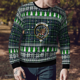 Scottish Bannatyne 1 Clan Crest Tartan Christmas Ugly Sweater - Plaid Family Ugly Sweater Scottish Plaid Tartan Plaid - ScotsTee - scotstee.com