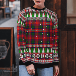 Scottish Belshes Clan Tartan Christmas Ugly Sweater - Plaid Family Ugly Sweater Scottish Plaid Tartan Plaid - ScotsTee - scotstee.com