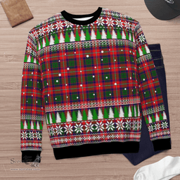 Scottish Belshes Clan Tartan Christmas Ugly Sweater - Plaid Family Ugly Sweater Scottish Plaid Tartan Plaid - ScotsTee - scotstee.com