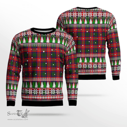Scottish Belshes Clan Tartan Christmas Ugly Sweater - Plaid Family Ugly Sweater Scottish Plaid Tartan Plaid - ScotsTee - scotstee.com