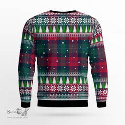 Scottish Akins Clan Tartan Christmas Ugly Sweater - Plaid Family Ugly Sweater Scottish Plaid Tartan Plaid - ScotsTee - scotstee.com
