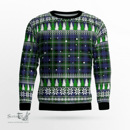 Scottish Baillie Modern Clan Tartan Christmas Ugly Sweater - Plaid Family Ugly Sweater Scottish Plaid Tartan Plaid - ScotsTee - scotstee.com