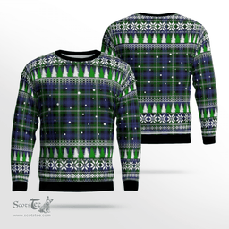 Scottish Baillie Modern Clan Tartan Christmas Ugly Sweater - Plaid Family Ugly Sweater Scottish Plaid Tartan Plaid - ScotsTee - scotstee.com